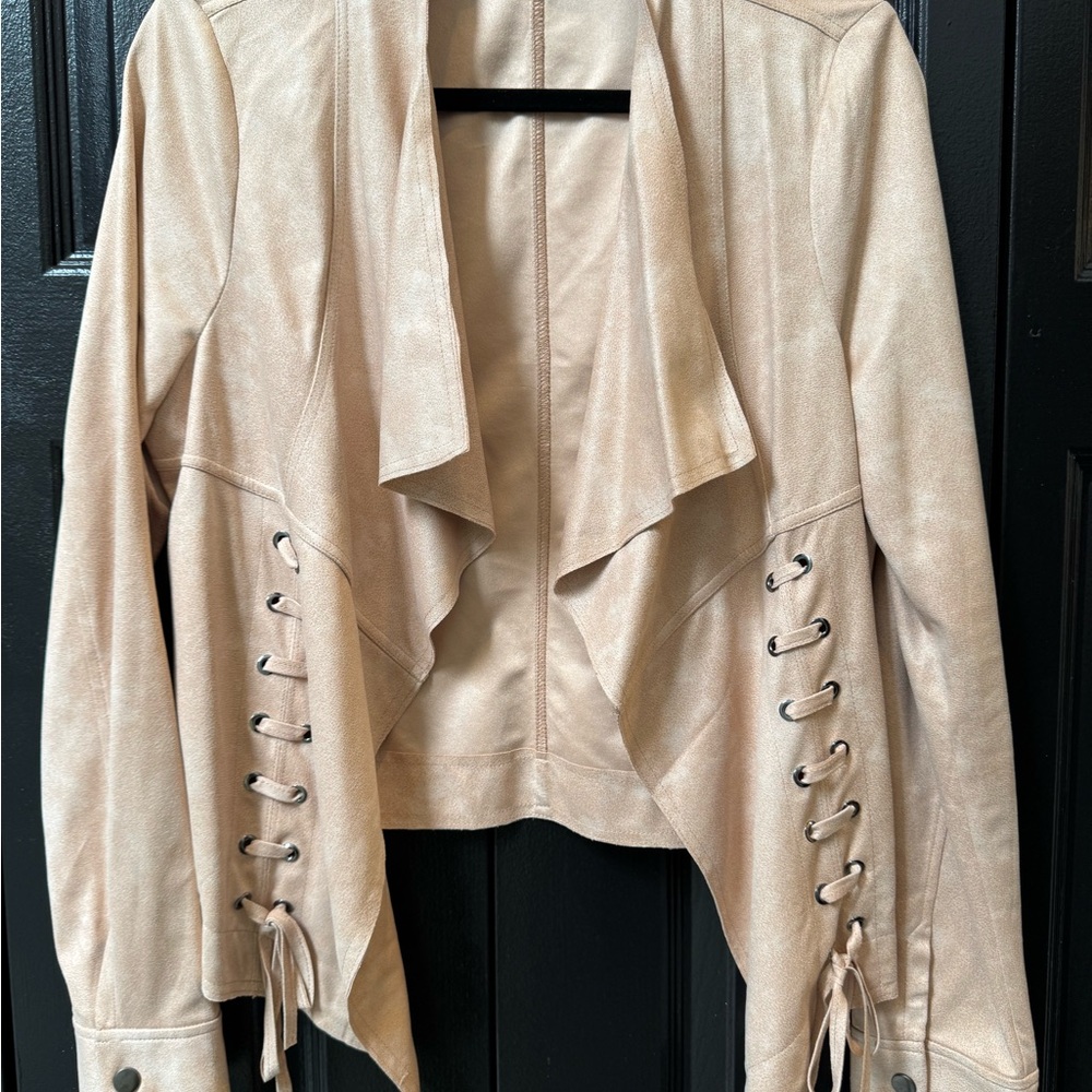 Stylish Women's Jacket with Lace-Up Detail